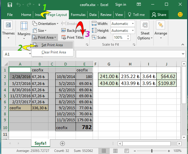 How To Print Only A Selected Area Of An Excel Spreadsheet