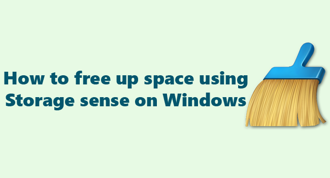 How to free up space using Storage sense on Windows