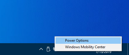 Power options
