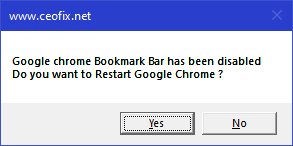 Hide Bookmarks Bar on New Tab Page in Google Chrome