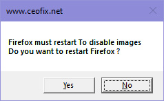 Disable images in Firefox