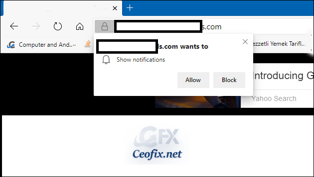 Block Notification Access Request on Edge Chromium