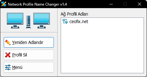 Change or Rename Active Network Profile Name in Windows?
