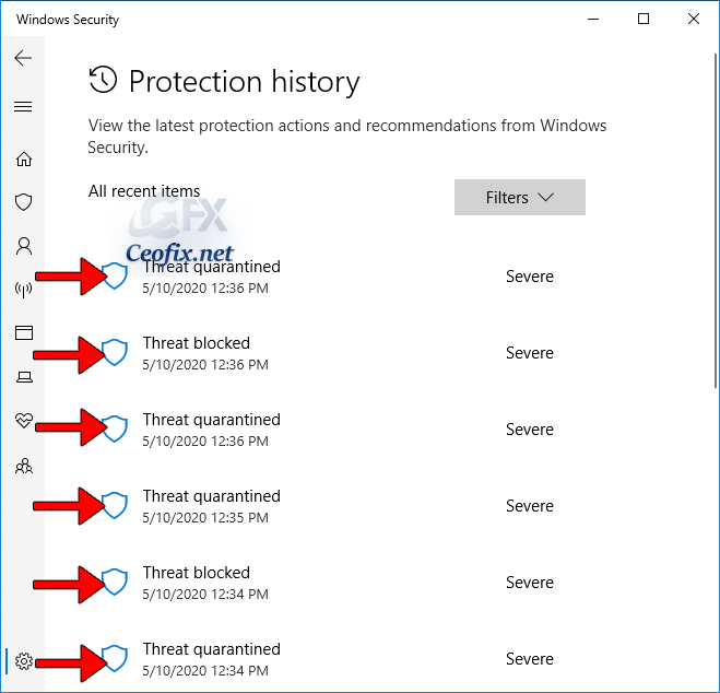 How to Clear Protection History in Windows Defender