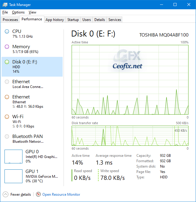 100 % Disc Usage fix from Microsoft