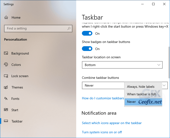 Show or Hide Tags Next to Applications in Taskbar on Windows