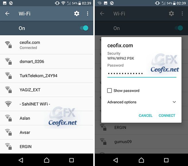 How to Connect to wifi on an Android phone 