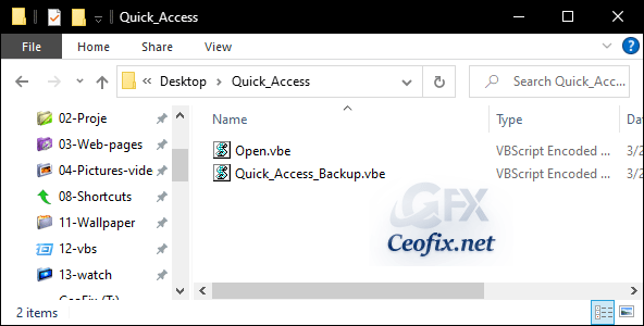 Backup Quick Access Toolbar buttons in Windows 10