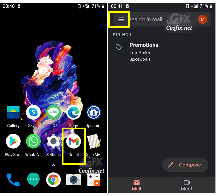 Make your Gmail account dark mode Make your Gmail account dark mode