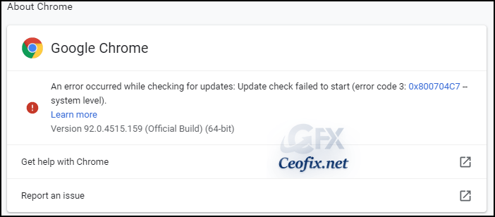 Disable Chrome Auto Update