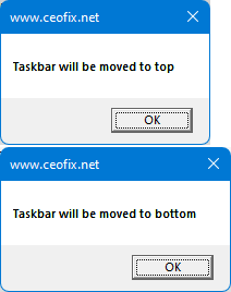 windows 11 taskbar moved to top