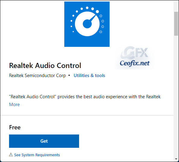How to download Realtek Audio Console