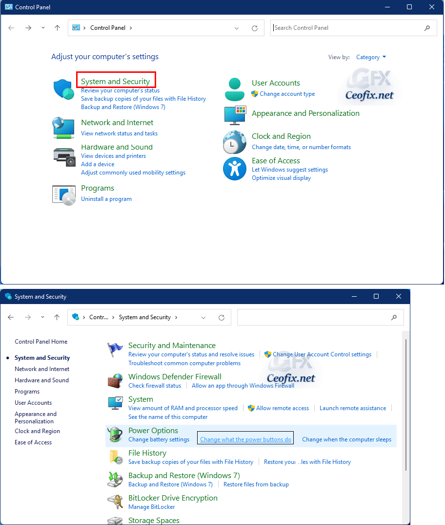 Enable Or Disable Fast Startup in Windows 11