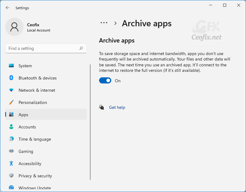Windows 11 Archive Apps