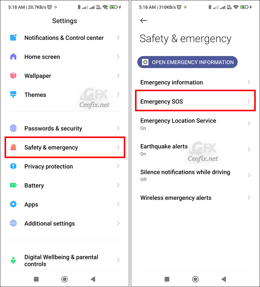 How to enable-disable Emergency SOS : How to enable-disable Emergency SOS :