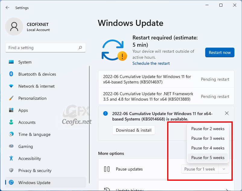 How to Pause and Resume Windows 11 Updates