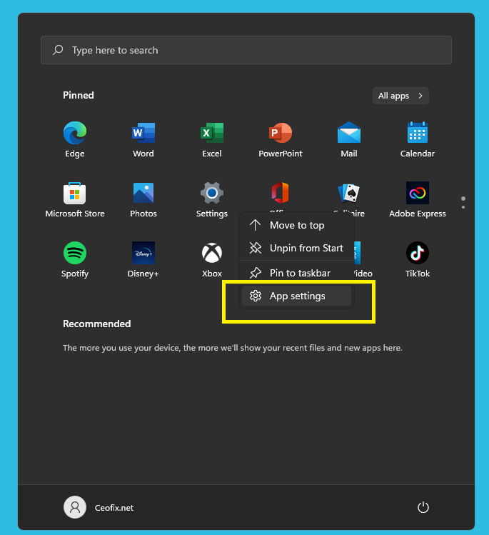 How to Reset Settings App in Windows 11