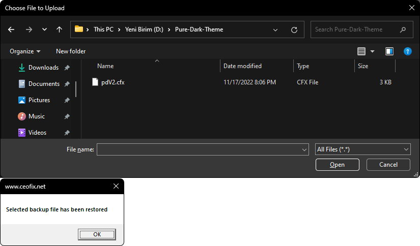  Windows 11 Taskbar and Start Menu 100% Pure Black