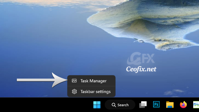 Enable or Disable Task Manager Option to Taskbar Context Menu