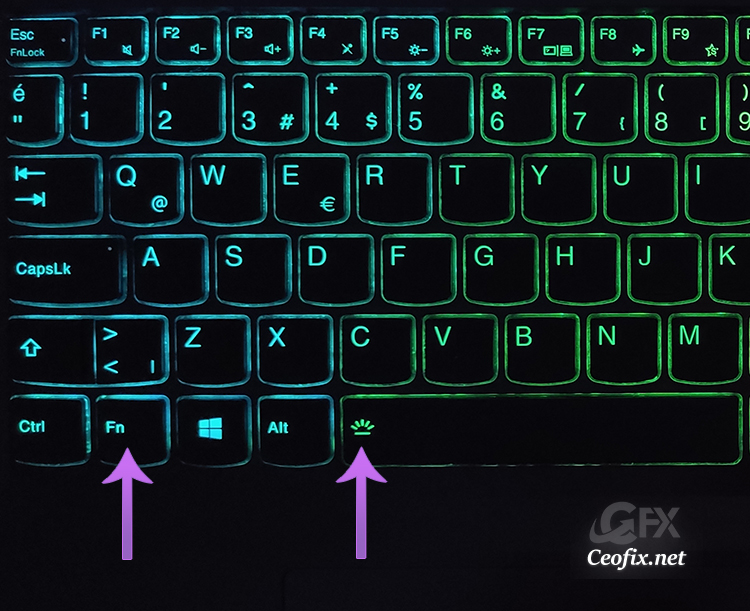 Turn your keyboard’s backlighting on or off