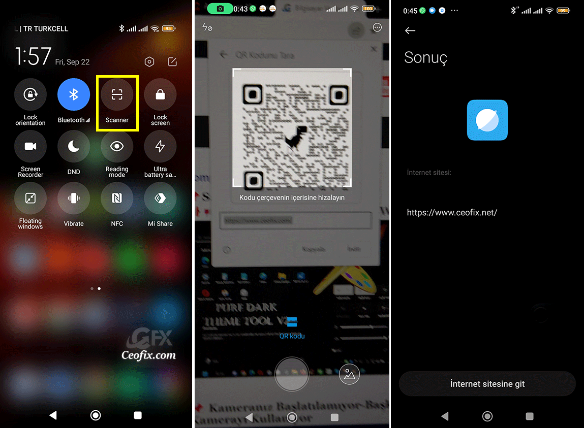 Scan a QR code on your Android Phone